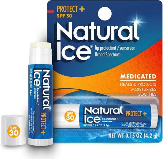 Mentholatum Natural Ice Sunscreen/Lip Protectant SPF 30 Sport 1 Each ( Pack of 12) Beauty and Personal Care Mentholatum