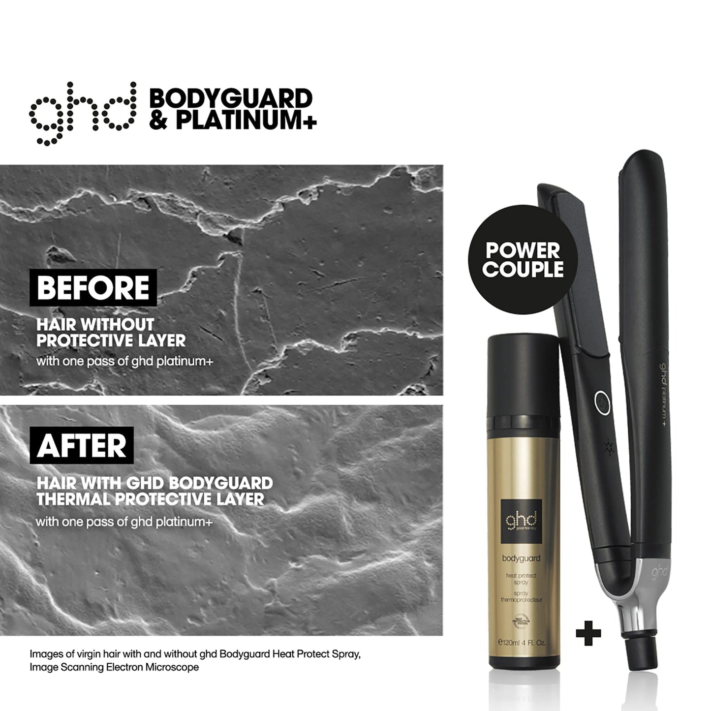 ghd Bodyguard Heat Protectant Spray - Lightweight Thermal Hair Spray with Heat Protection System for Smooth, Frizz-Free and Healthier Looking Hair