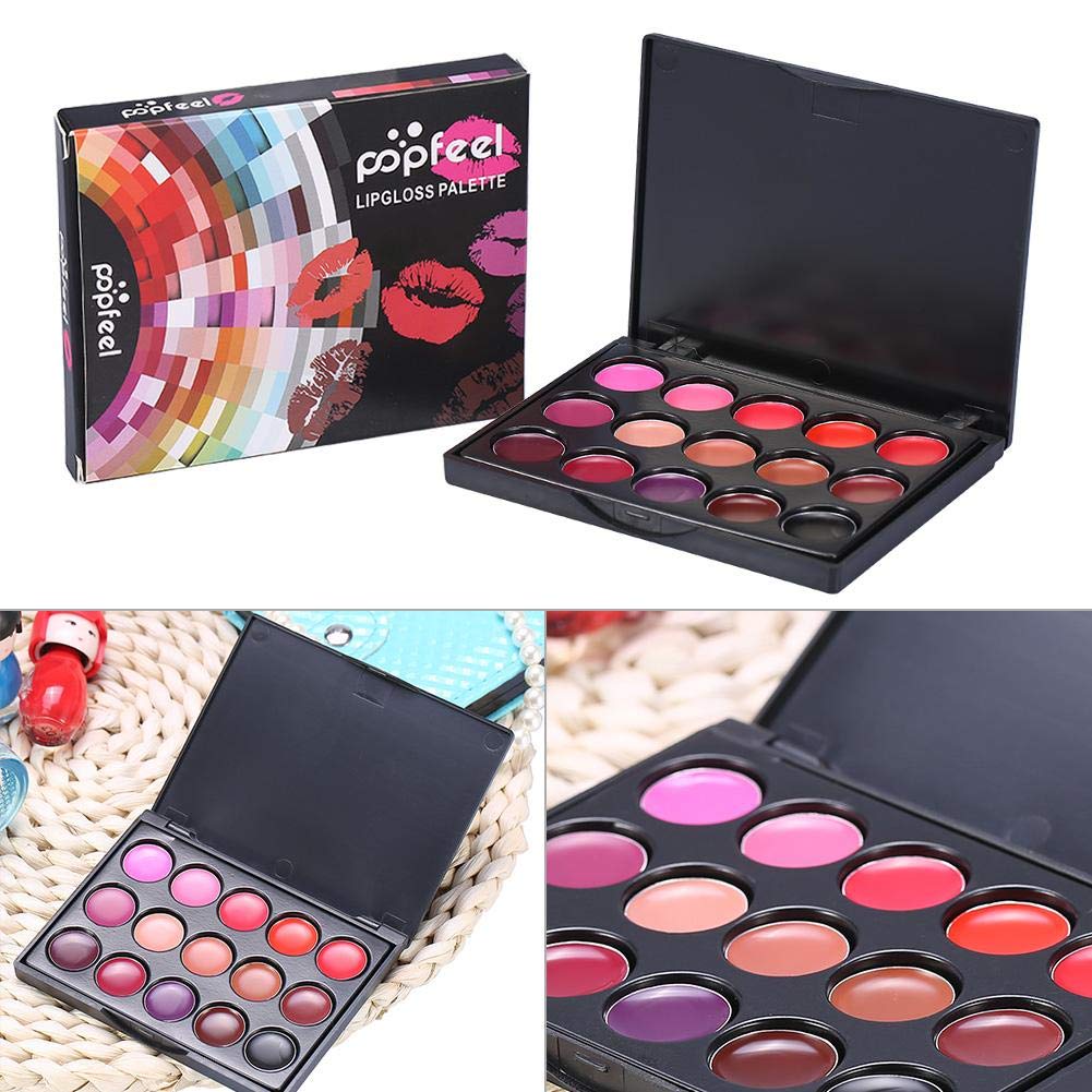 15 Colors Lip Gloss Palette, Makeup Set Makeup Kit Camouflage Lipstick Case Lip Gloss, Ideal For Both Professional For Lipstick And Personal Use