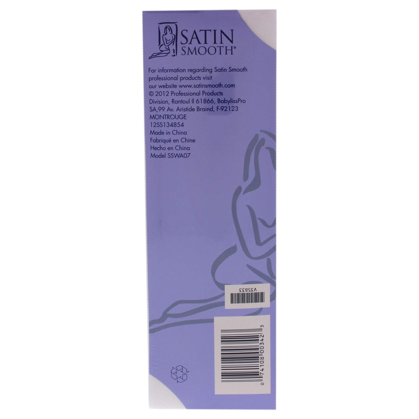 Satin Smooth Non-Woven Cloth Waxing Strips, Large, 100 ct x 1 pack Beauty and Personal Care SATIN SMOOTH