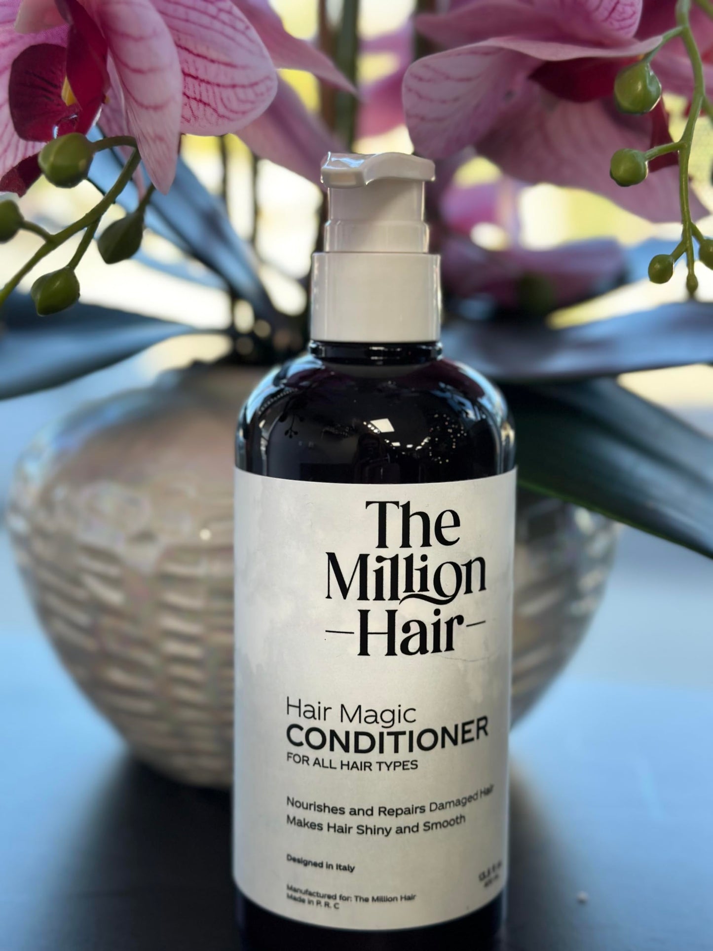 Hair Magic- Shampoo & Conditioner Set By The Million Hair, 13.5 Fl Oz (Pack of 2), White