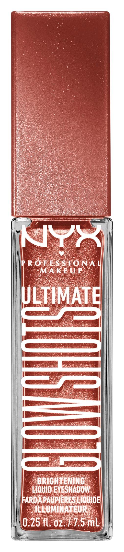 NYX PROFESSIONAL MAKEUP Ultimate Glow Shots, Liquid Eyeshadow, Long-Lasting Shimmer Eye Shadow with Vitamin C - Mango Moment