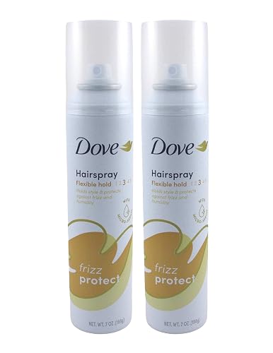 Dove Style + Care Flexible Hold Hairspray, Strong Hold 7 oz (Pack of 2)