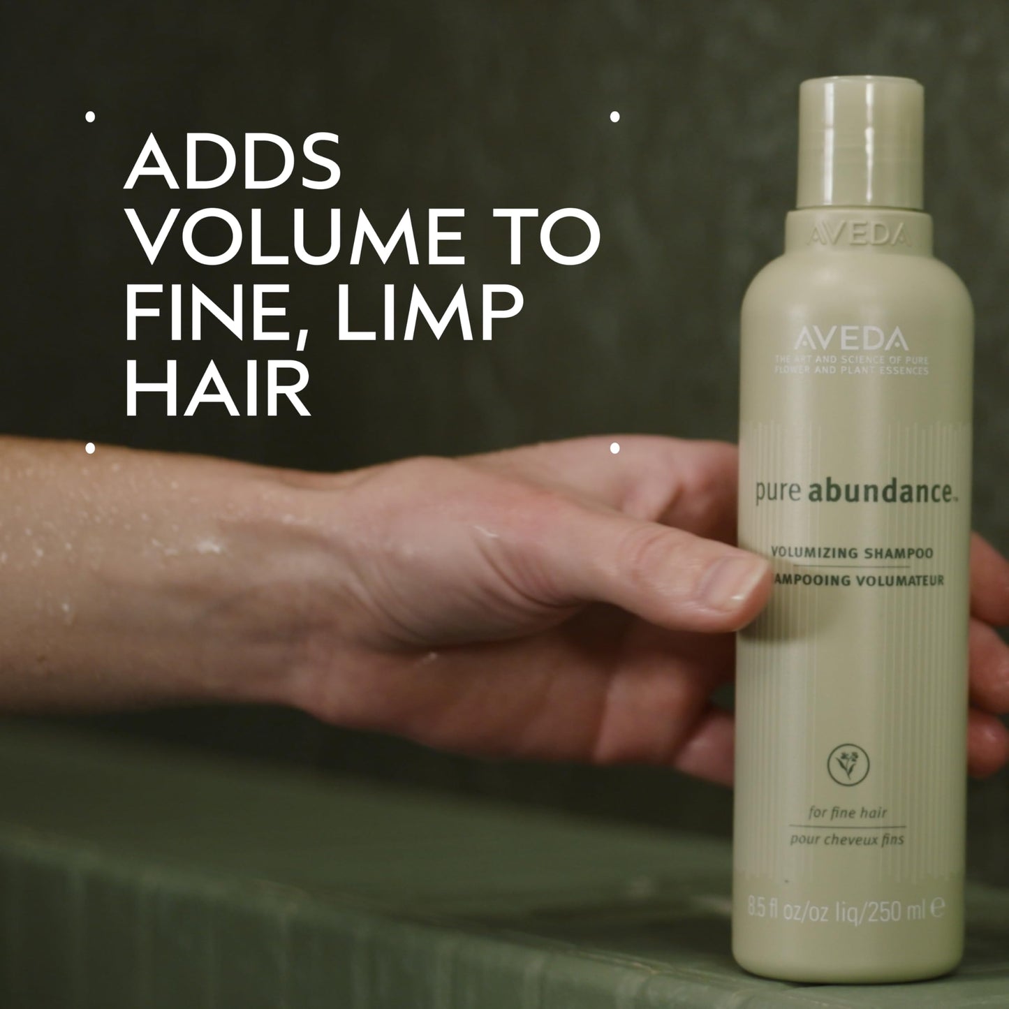 Aveda Pure Abundance Volumizing Shampoo | Adds Volume to Fine Hair | with Kaolin Clay, 33.8 Fl Oz