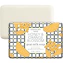 Beekman 1802 Goat Milk Body Soap Bar, Honey & Orange Blossom - Scented - 9 oz - Nourishes, Moisturizes & Hydrates - 100% Vegetable Soap with Lactic