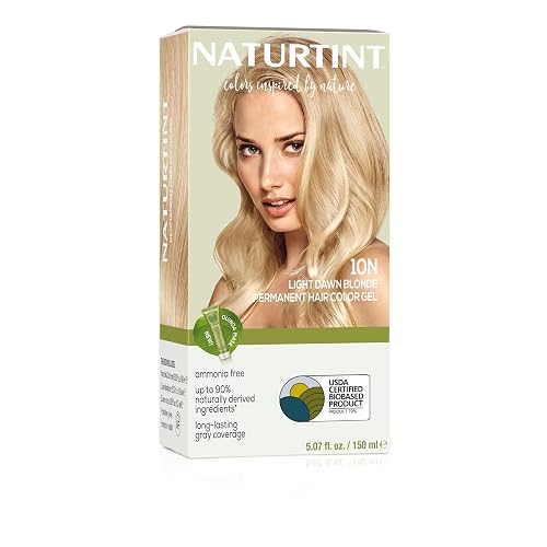 Naturtint 10N Light Dawn Blonde Permanent Hair Color (Pack of 1), Ammonia Free, Vegan, Cruelty Free, up to 100% Gray Coverage, Long Lasting Results