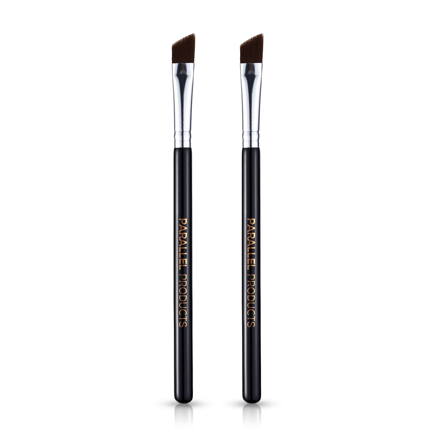 Parallel Products - The BROW Brush - (2 Pack) Premium Angled Eyebrow Brush for Powder, Henna, Cream, Tint, Makeup, Gel, Lamination and Wax