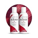 Adore Semi Permanent Hair Color (064 Ruby Red) (2 Pack) | Vegan & Cruelty-Free Red Hair Dye | No Ammonia, No Peroxide, No Alcohol | 4 Fl Oz