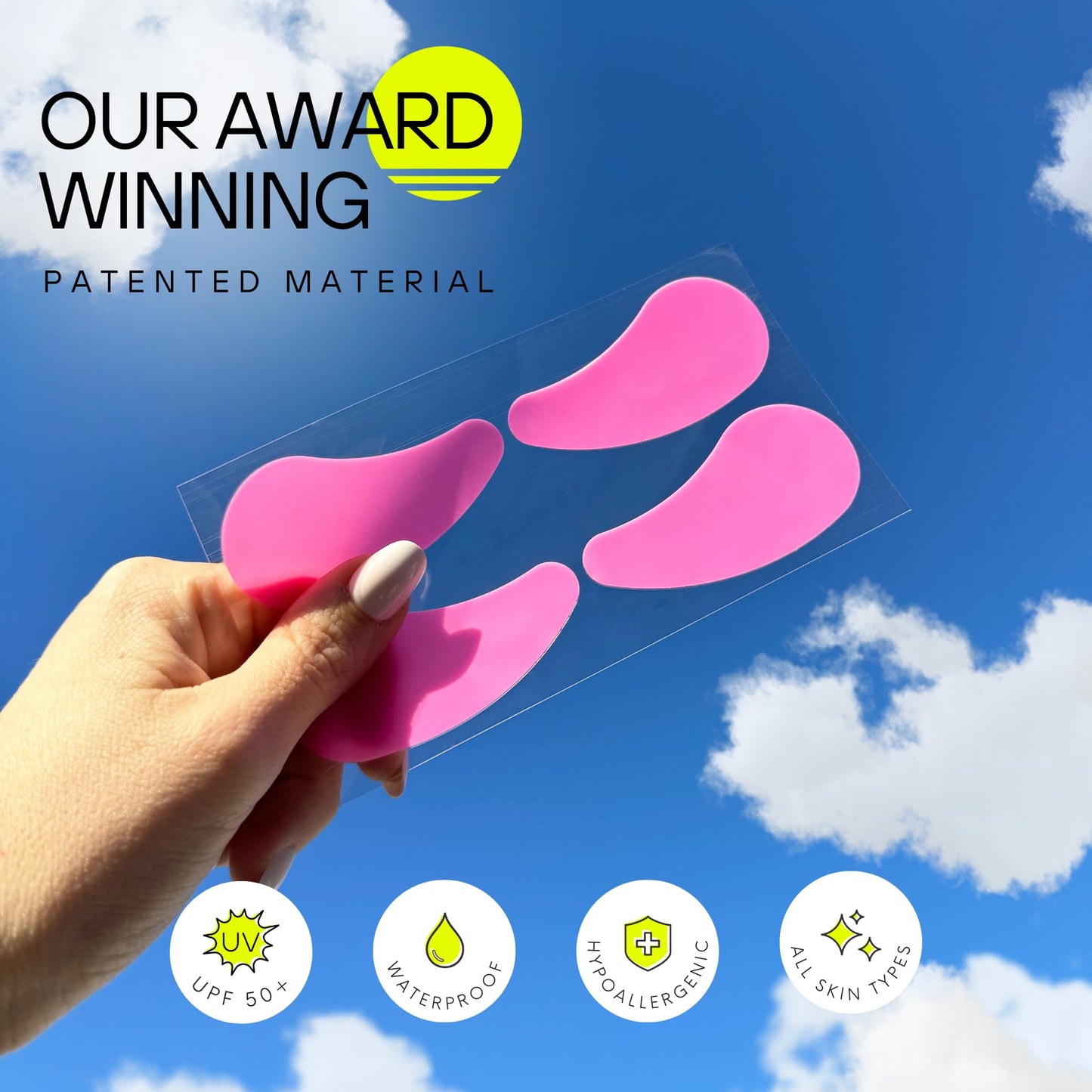 Sun Patch, Reusable Sun Screen Silicone Patches For UV Protection & Face Sunscreen, Sun Face Patches For Sun Exposure, UV Shield Silicone Sun Block (1