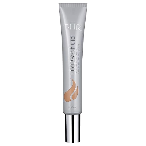 PÜR MINERALS Hydrafluid Water Serum Foundation, Dark, 1 Fl Oz