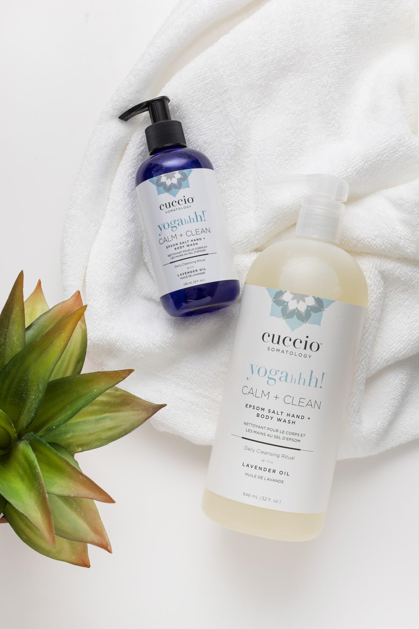 Cuccio Somatology Calm And Clean Epsom Salt Lavender Body Wash - Cleansing, Nourishing Wash And Soak For Pure, Deep, Relaxation - Relief For Sore