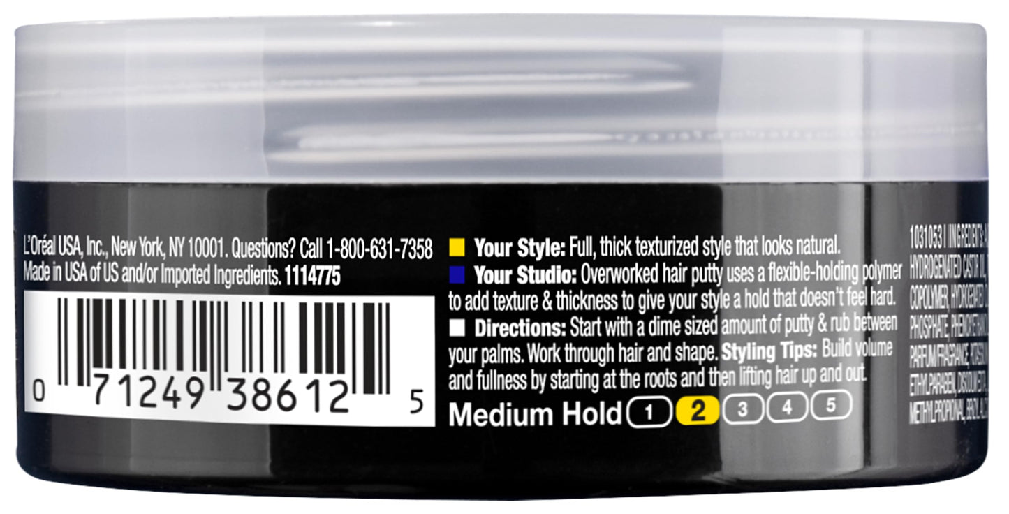 L'Oreal Paris Studio Hair Putty, 1.7 Ounce