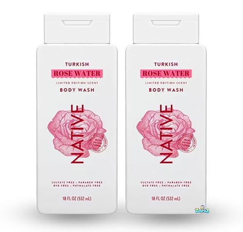 Native - Passport Limited Edition Global Flavors Sulfate-Free Body Wash - Turkish Rose Water - 18 fl oz - Pack Of 02 Beauty & Personal Care Native
