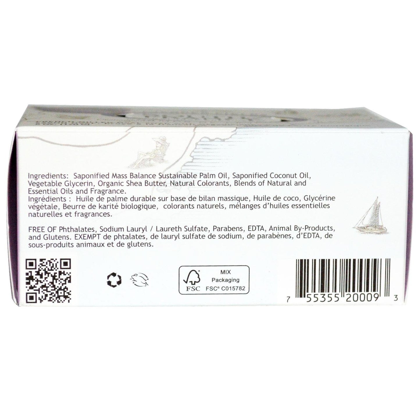 South of France Natural Bar Soap, Lavender, 6 Ounce