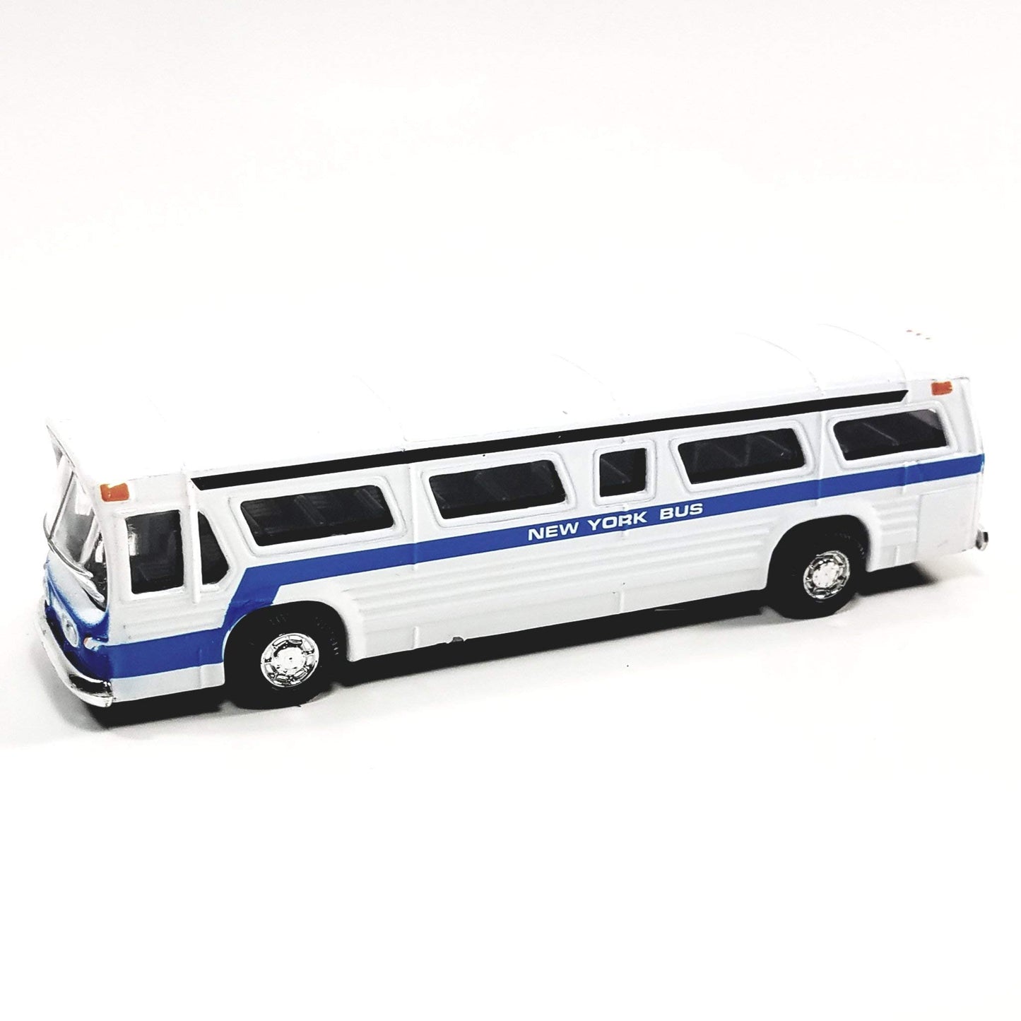 Showcast Classic New York City Central Station White Passenger Bus 6 Diecast Commercial Vehicle, Small