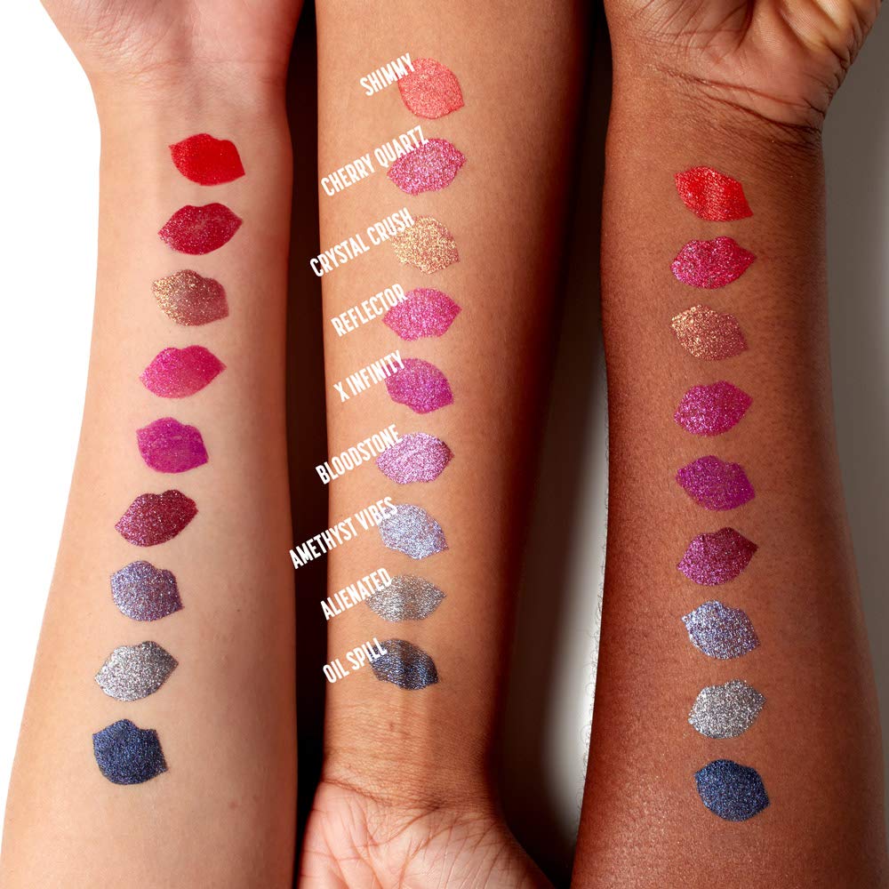 NYX PROFESSIONAL MAKEUP Glitter Goals Liquid Lipstick - X Infinity (Violet With Pink And Magenta Glitter)