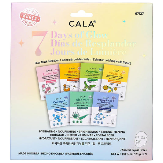 7 DAYS OF GLOW ESSENCE FACE MASKS(7PCS)