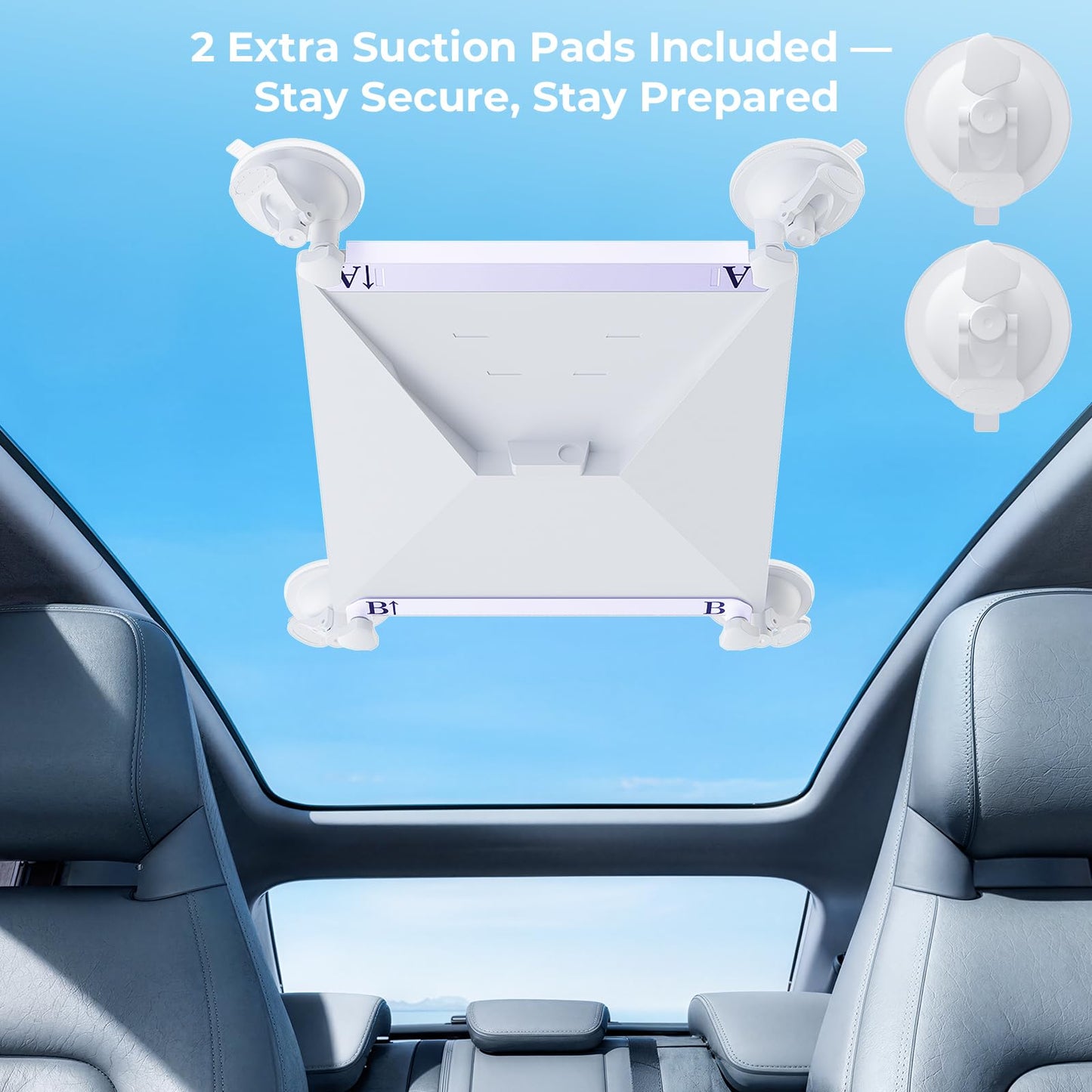 Starlink Mini Car Mount, Starlink Mini Accessories for Car Windows & Sunroofs, Secure Mounting Kit with 2 Spare Cups & Anti-Slip Pad,All-Weather…