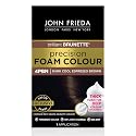 John Frieda Precision Foam Colour, Dark Cool Espresso Brown, Full-Coverage Hair Color Kit, Anti-Fade Gray Coverage, Deep Color Saturation Hair Dye, 1