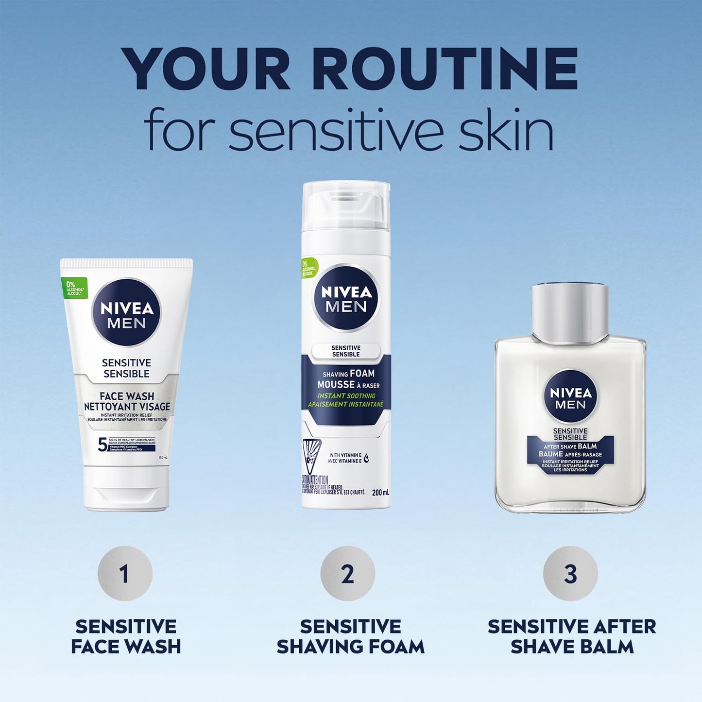 Nivea Men's 6.7-ounce Sensitive Shaving Foam Pack of 1