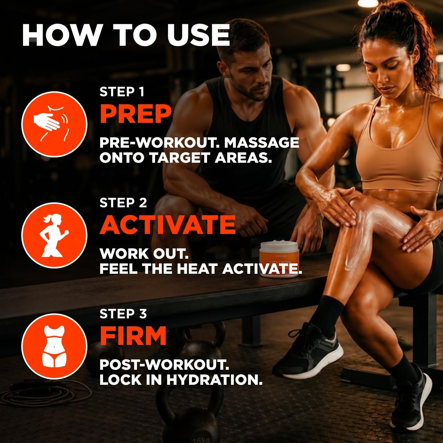 Hot Firming Lotion Sweat Enhancer - Skin Tightening Cream for Stomach Fat and Cellulite - Sweat Cream for Better Workout Results - Long Lasting Beauty and Personal Care Maple Holistics