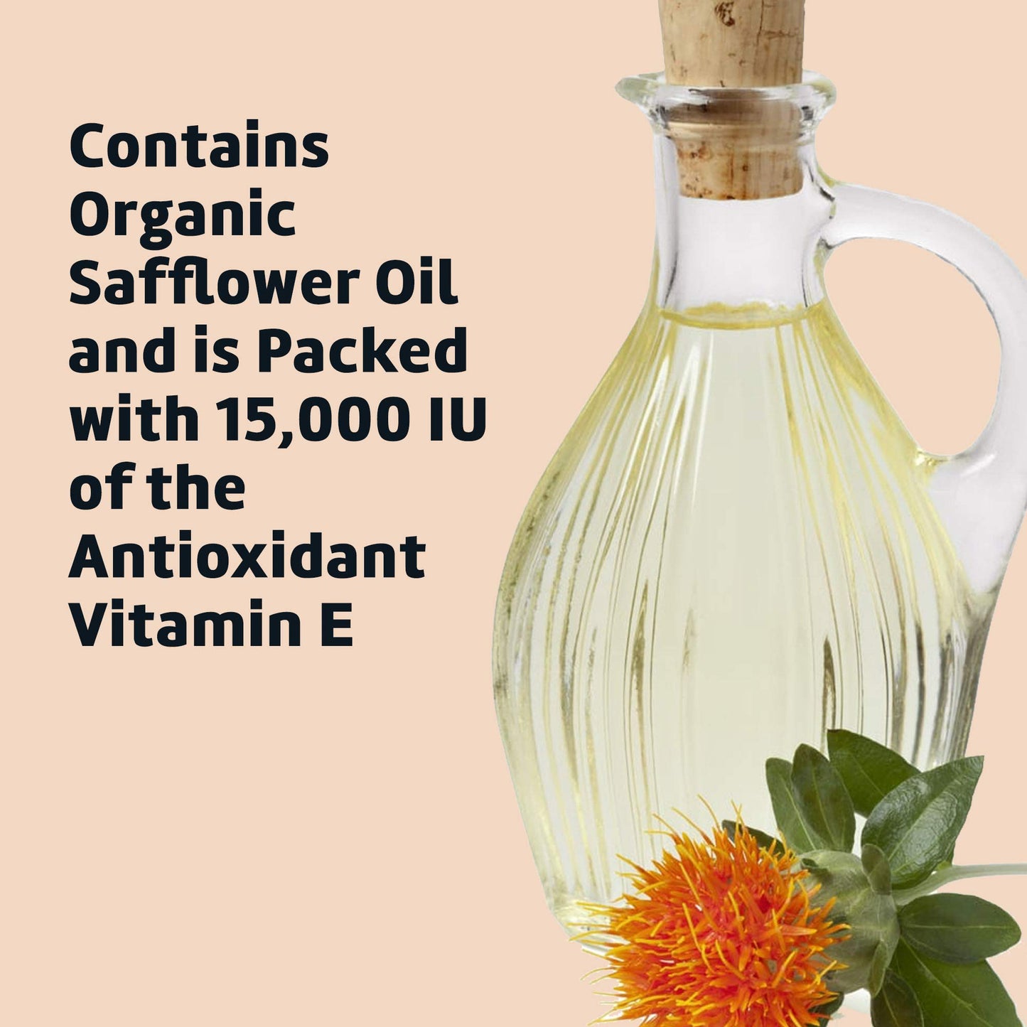 De La Cruz Vitamin E Oil for Skin, Hair, Face, Body and Nails, Vitamina E para la Piel, 15000 IU, 2.2 FL. OZ