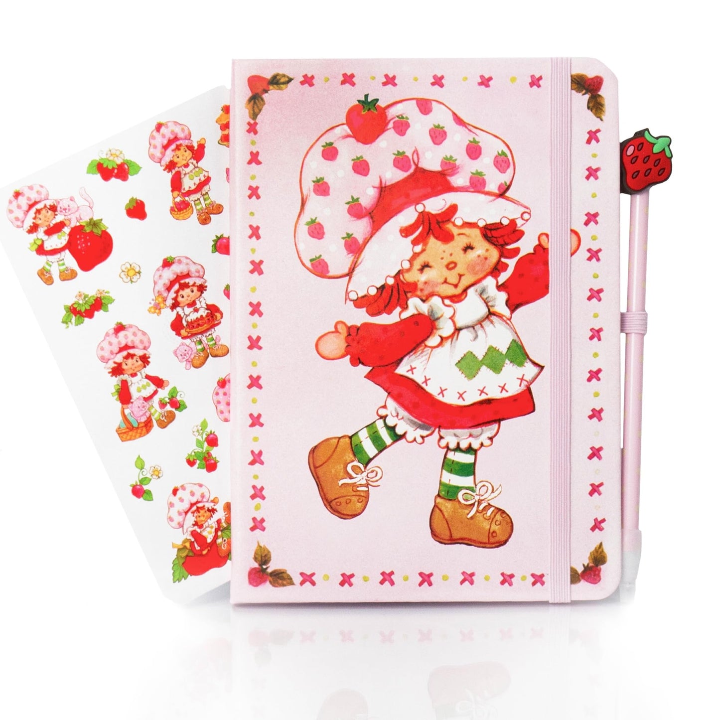 Strawberry Shortcake Journal Set – Diary Kit with Pen & Scented Stickers, Cute Stationery Gift for Girls, Perfect for Ages 8+