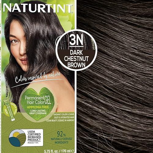 Permanent Hair Color - 3N, Dark Chestnut Brown, 5.45 oz (4 units Multi-Pack)