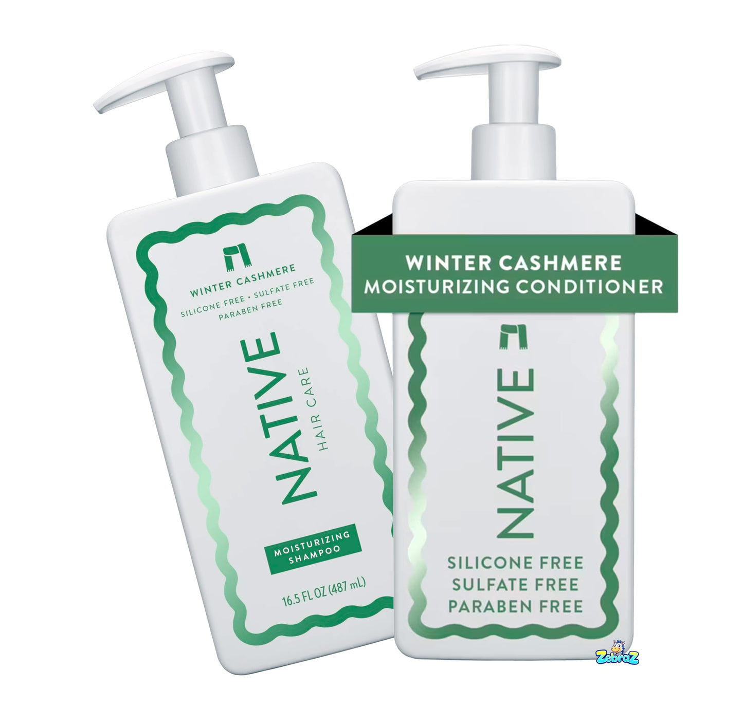 Native Limited Edition Winter Cashmere Shampoo Conditioner - Sulfate/Silicone/Paraben-Free Hair Care - 16.5 oz - Pack Of 02