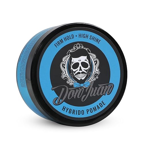Don Juan Hybrido Pomade | Water Based | Strong Hold | High Shine | Natural Plant Extracts and Ocean Minerals | Summer Sea Breeze Scent, 4 oz.