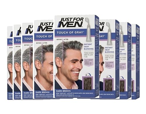 JUST FOR MEN Touch of Gray Hair Treatment T-45 Dark Brown, 1 Each (Pack of 8)