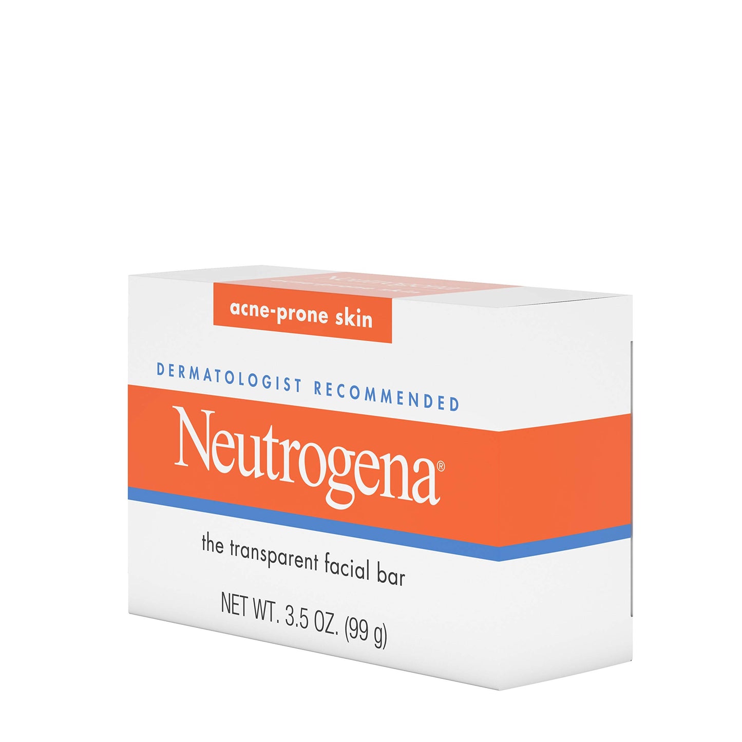 Neutrogena Facial Cleansing Bar Treatment for Acne-Prone Skin, Non-Medicated & Glycerin-Rich Hypoallergenic Formula with No Detergents or Dyes, 3.5 oz