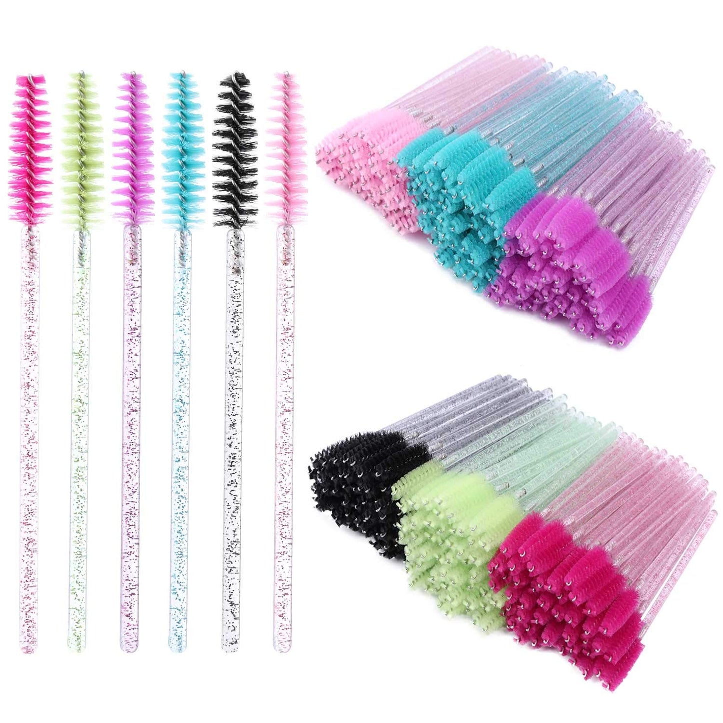 300 Disposable Mascara Wands Eyelash Brush Spoolies for Eye Lash Extension, Eyebrow and Makeup Crystal Tbestmax Beauty and Personal Care Tbestmax Default Title