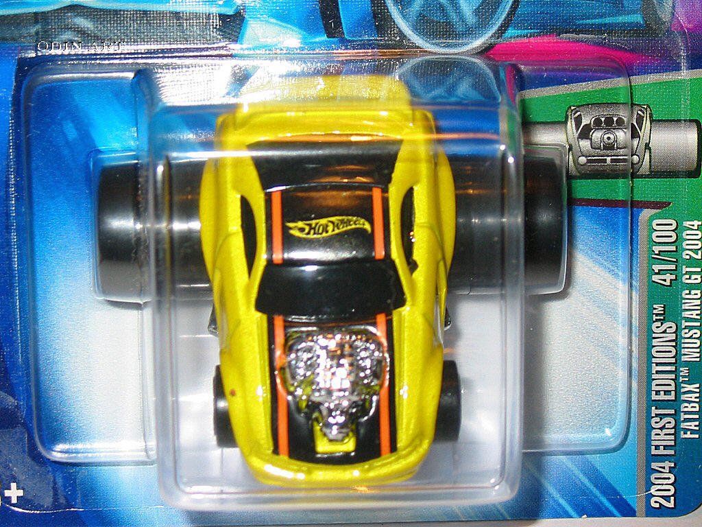 Hot Wheels 2004 First Editions 041/100 1:64 Fatbax Mustang GT 2004 Race Car