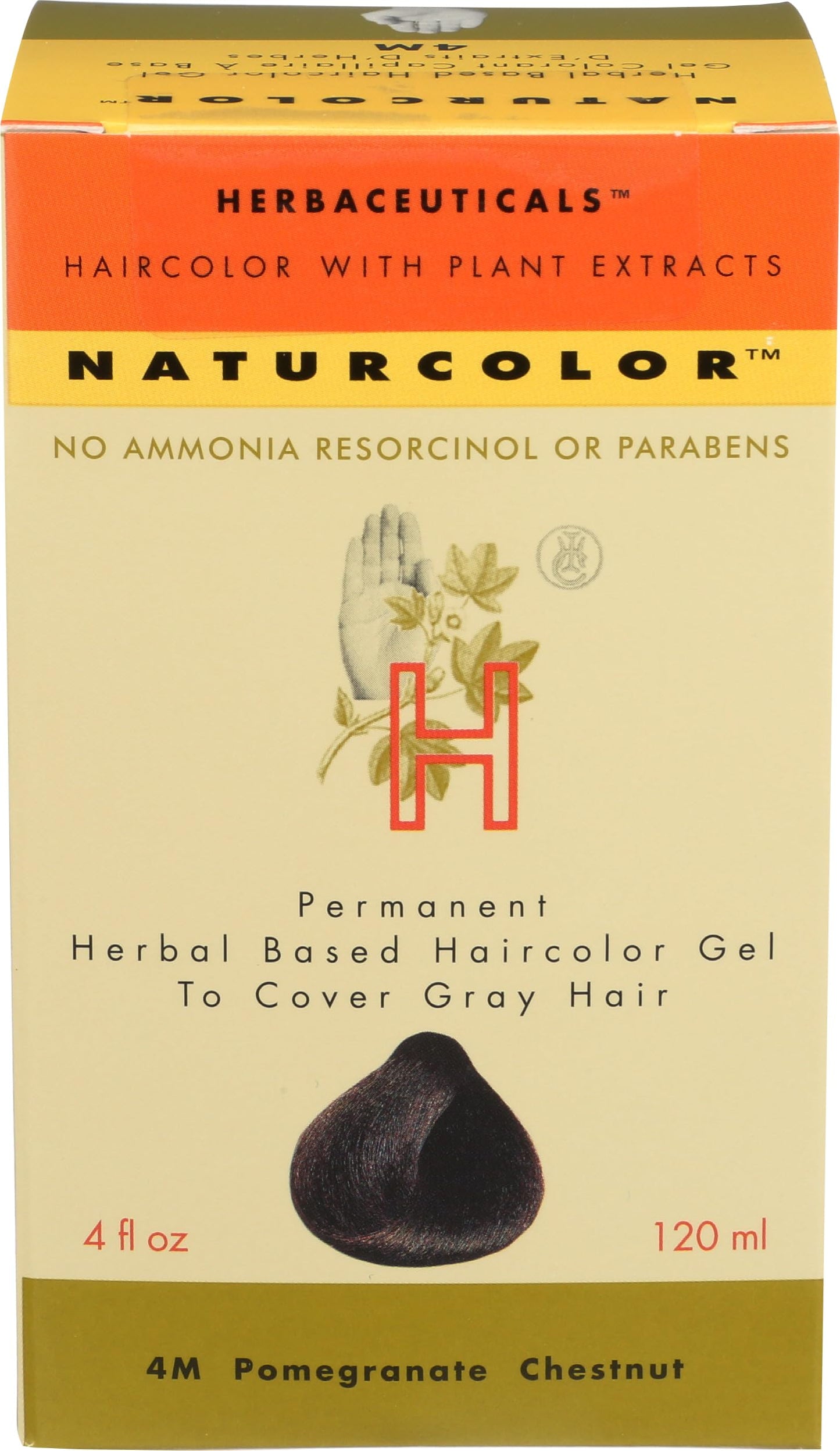 naturcolor Haircolor Hair Dye - Pomegranate Chestnut, 4 Fl Oz (4M)