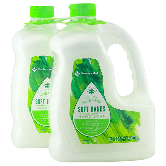 Member's Mark Moisturizing Hand Soap Refill, Aloe Vera (80 oz, 2 pk.) (2 Pack)