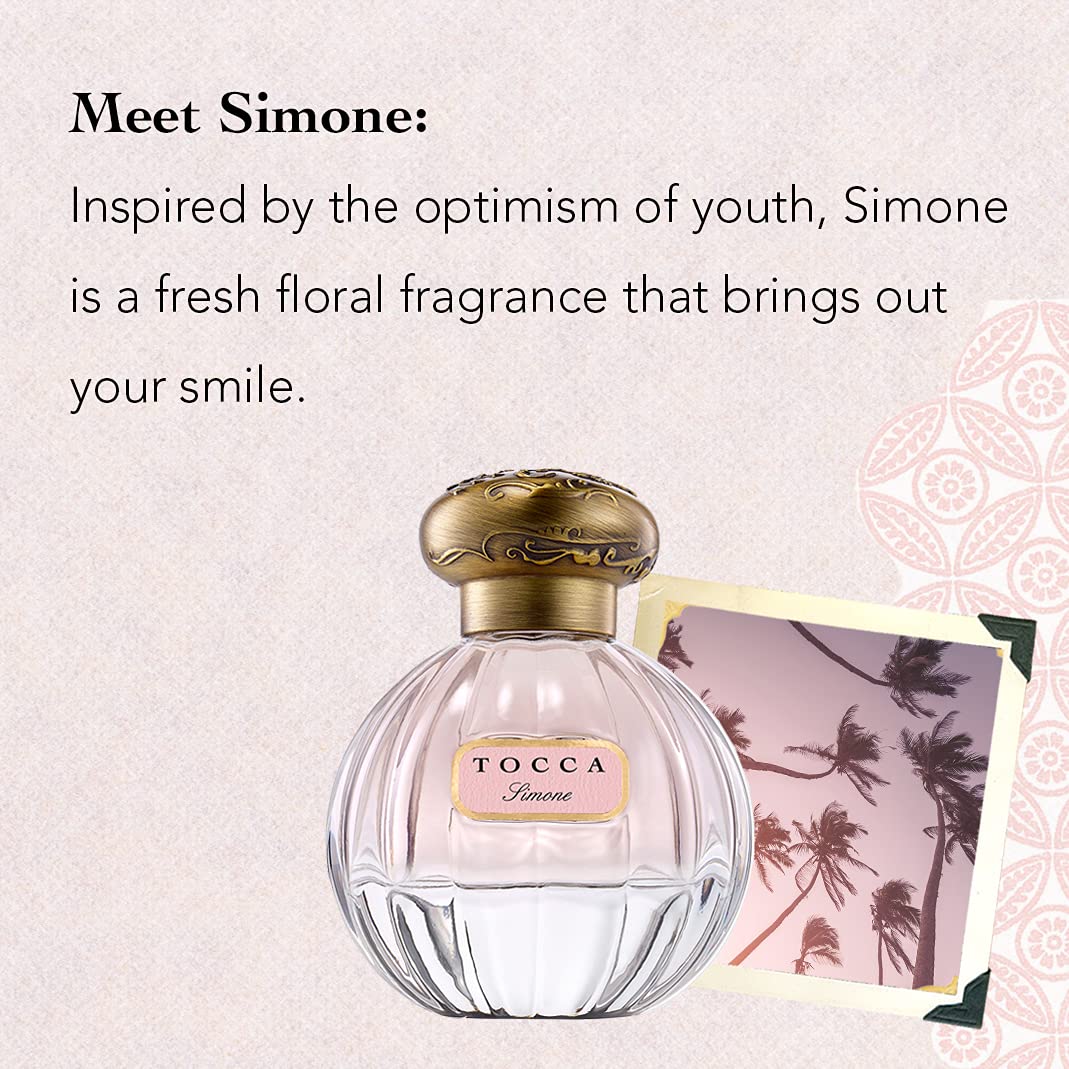 Tocca Simone Women's Perfume, 1.7oz (50 ml) - Fresh Floral - Breezy, Sparkling, Radiant Fragrance