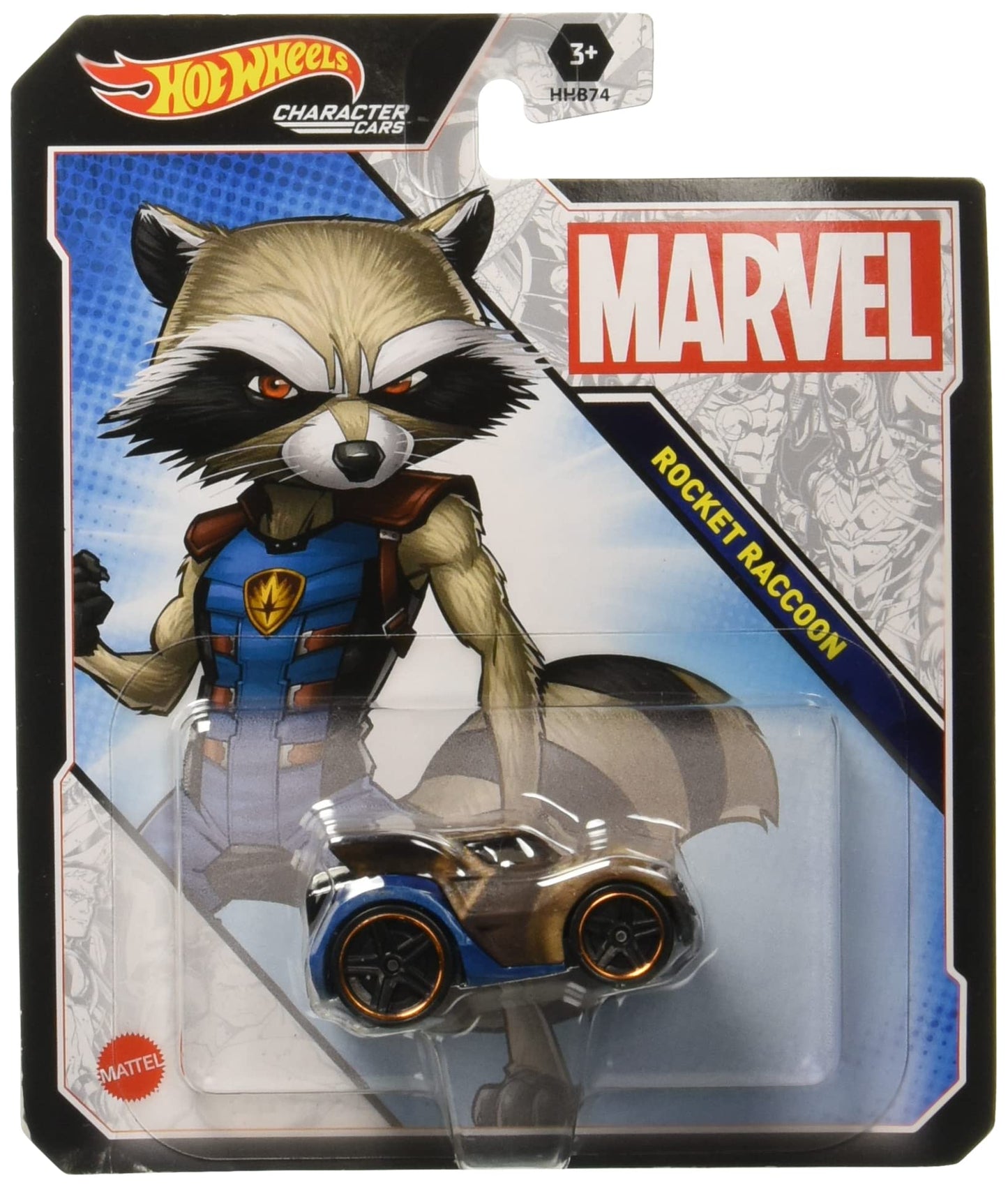 Hot Wheels Character Cars Marvel Rocket