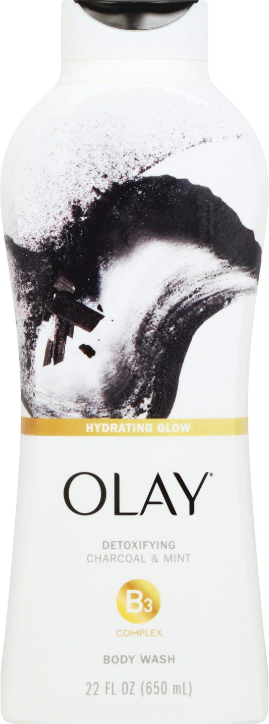 Olay Cleansing Infusion Charcoal + Mint Body Wash, 22 oz