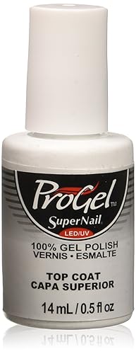 Supernail Progel Top Coat, 0.5 Fluid Ounce