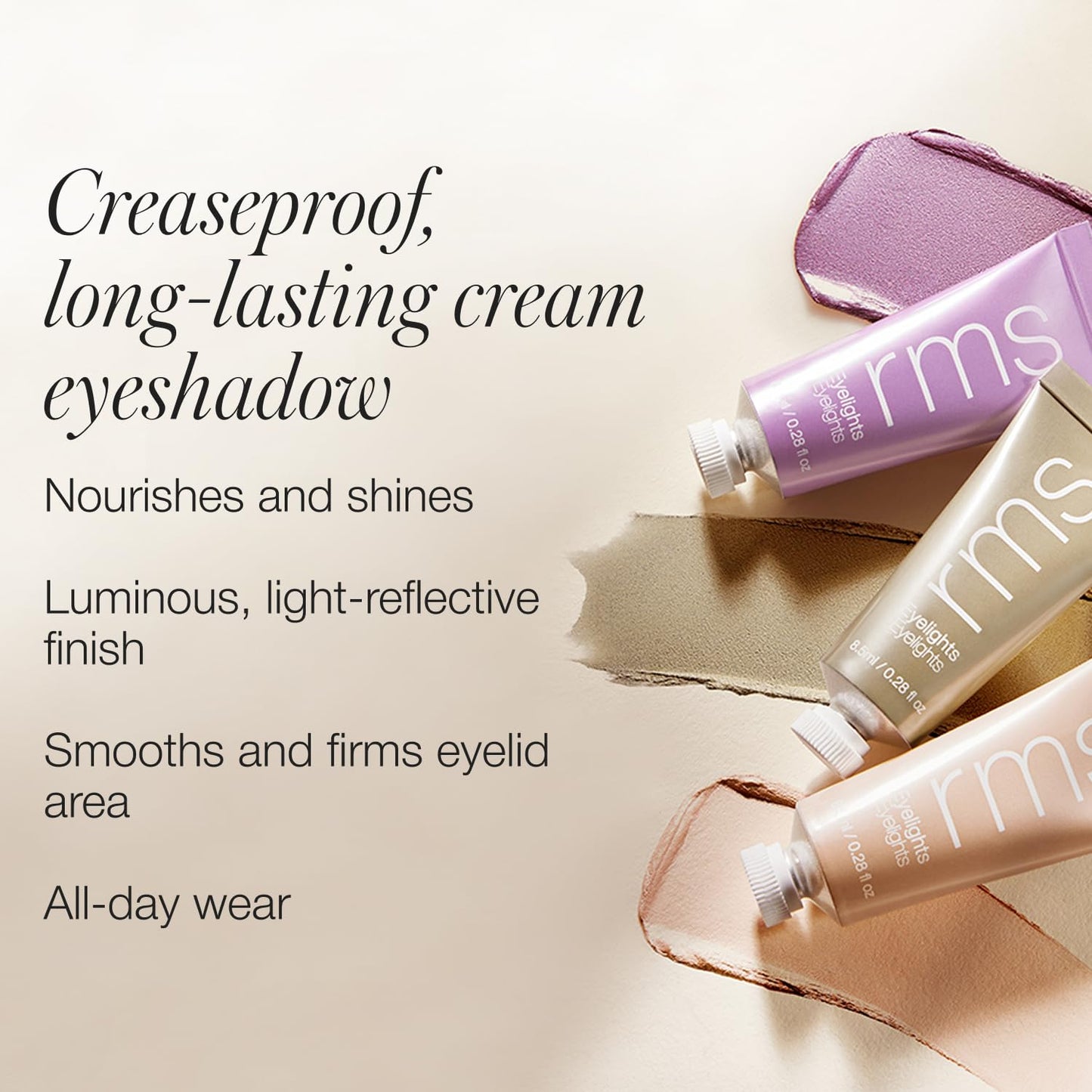 RMS Beauty Eyelights Cream Eyeshadow - Metallic Eyeshadow, Creamy Eyeshadow, Liquid Eyeshadow, Sparkly Eyeshadow, Cream Eye Shadow, Sparkle Eyeshadow
