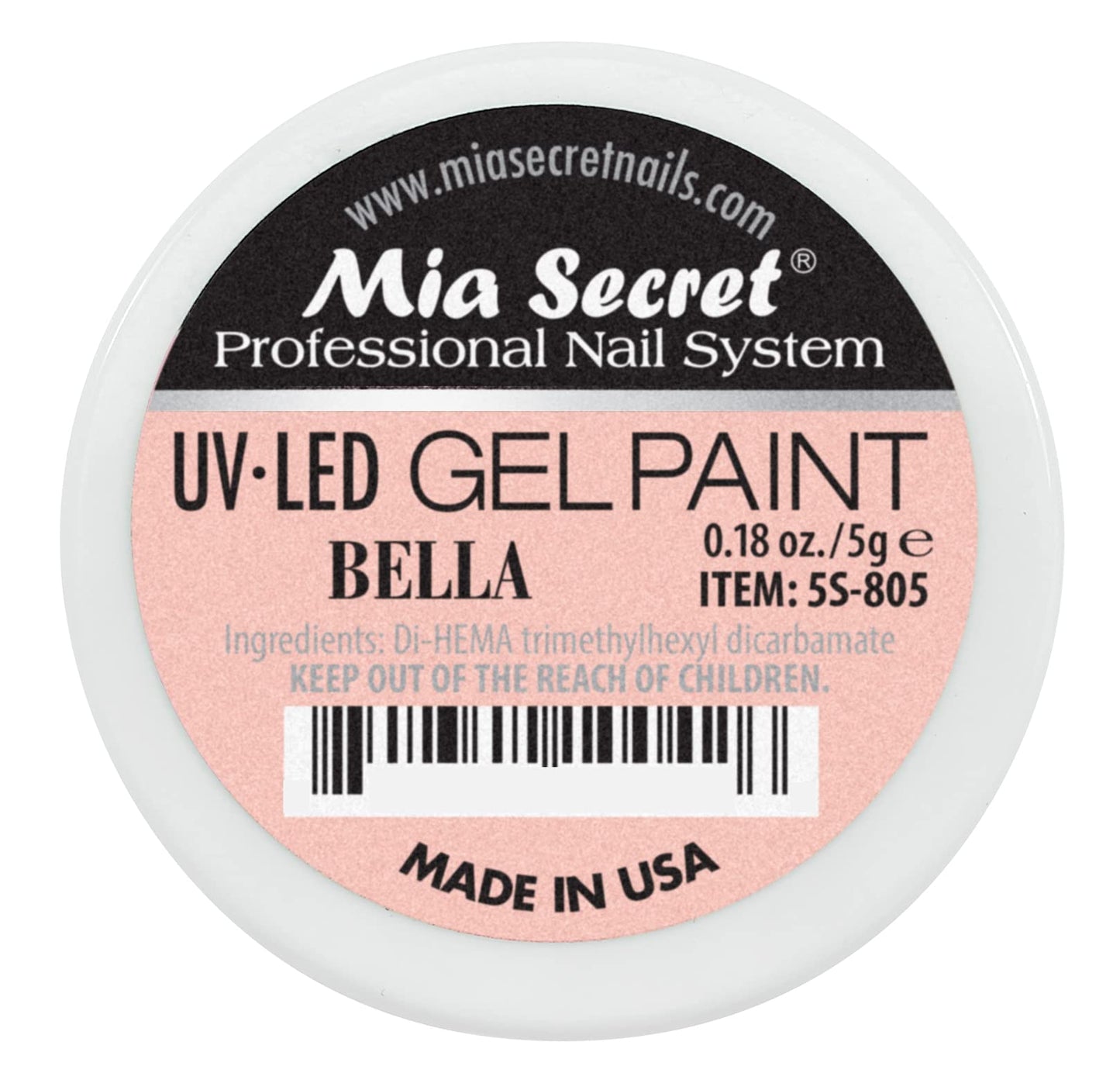 Mia Secret Professional Nail System UV/LED Gel Paint - 5 grams (Bella) Beauty & Personal Care Mia Secret