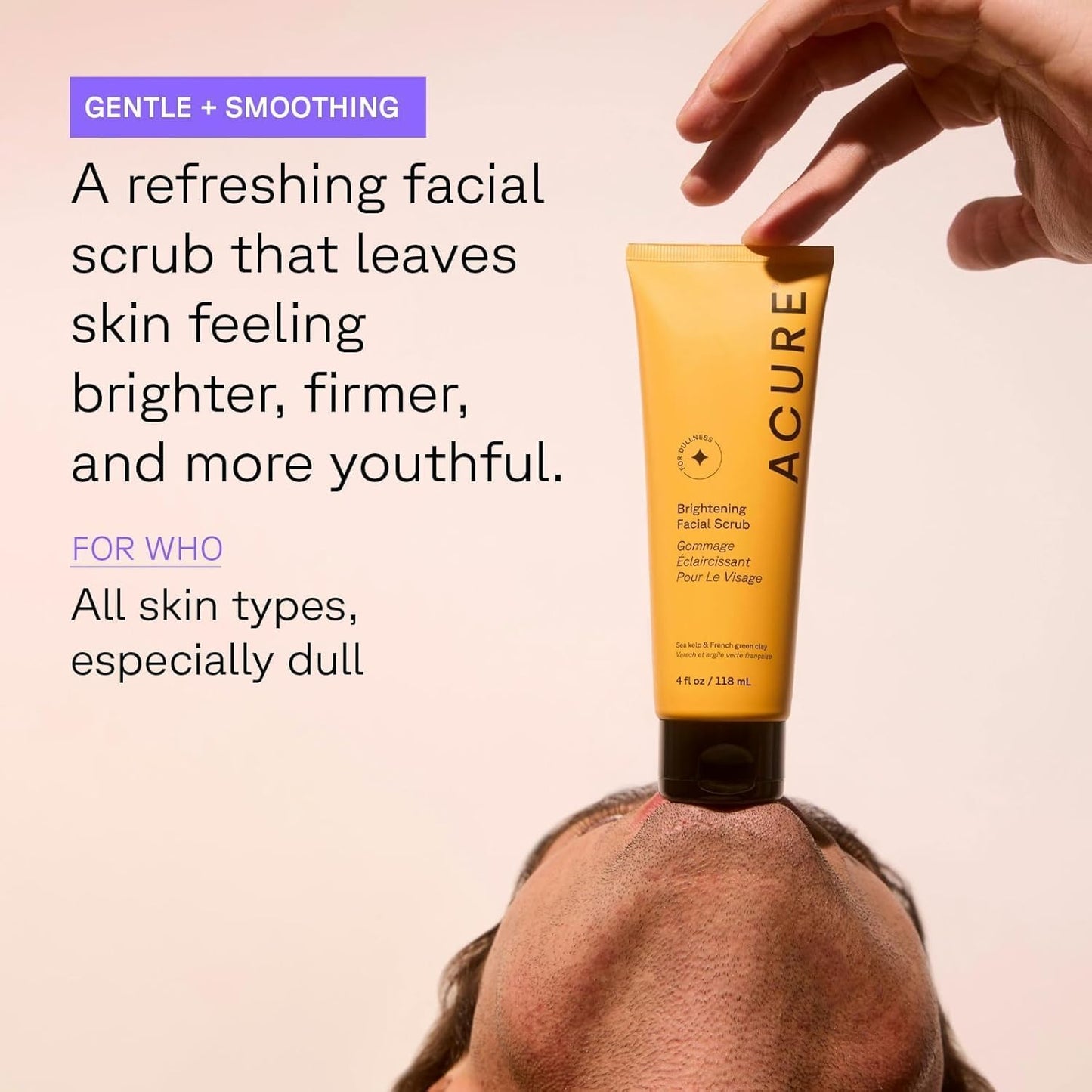 Acure Brightening Facial Scrub 6 Fl Oz Limited Edition Size Beauty and Personal Care Acure