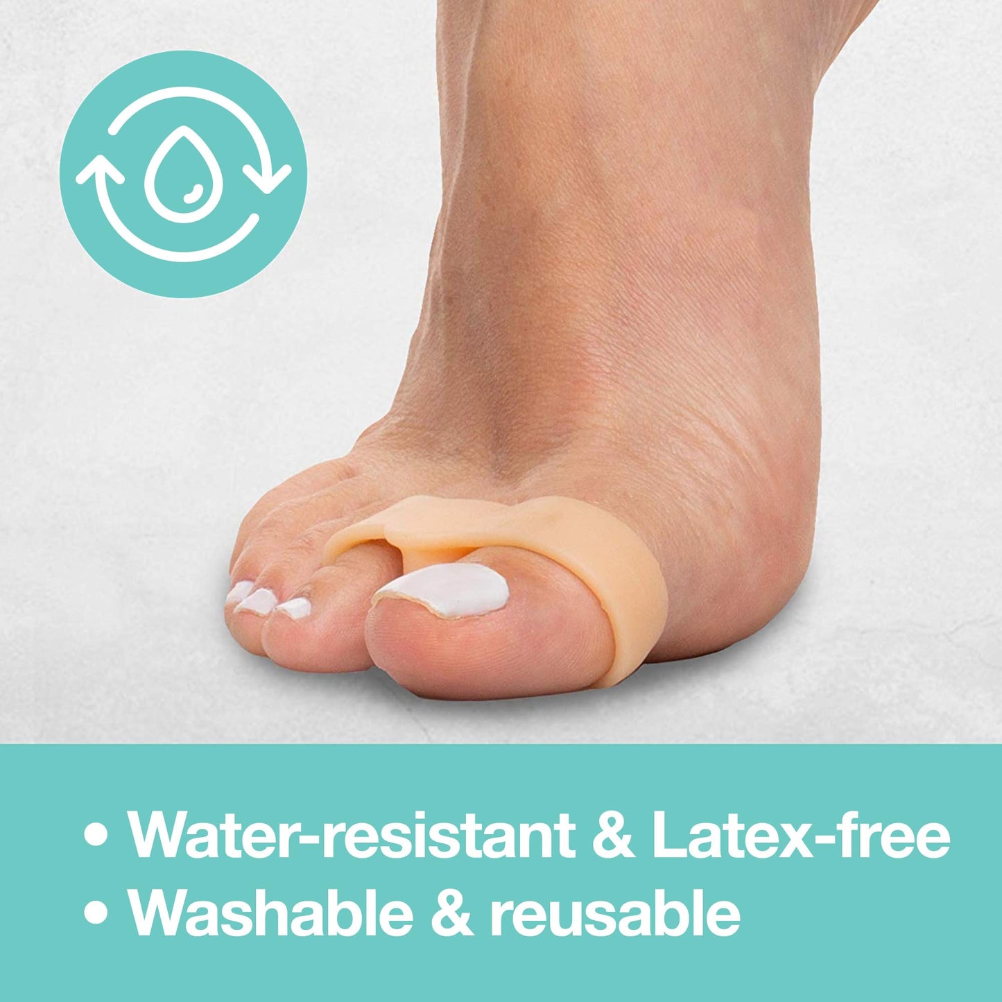 ZenToes Toe Spacers Bunion Corrector for Women and Men, Big Toe Straightener, Double Loop Gel Splint Separator for Correct Alignment of Overlapping Beauty & Personal Care ZenToes