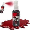 Fake Blood Spray,2.46 oz Fake Blood Makeup,Halloween Liquid Fake Blood Washable Splatter SFX Makeup Kit,Suitable for Clothes Zombie Vampire Halloween