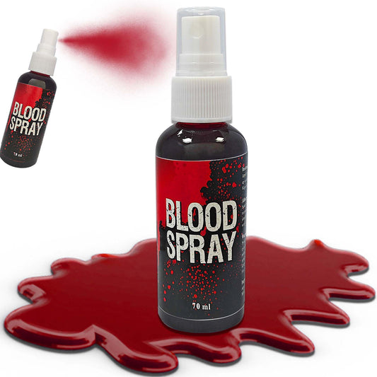 Fake Blood Spray,2.46 oz Fake Blood Makeup,Halloween Liquid Fake Blood Washable Splatter SFX Makeup Kit,Suitable for Clothes Zombie Vampire Halloween Beauty & Personal Care LZYLLS