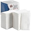 100 Count White Luxury Linen-Feel Paper Towels, Soft And Absorbent Cloth-Like Disposable Napkins For Bathroom, Kitchen, Weddings, Parties, Dinners Or…