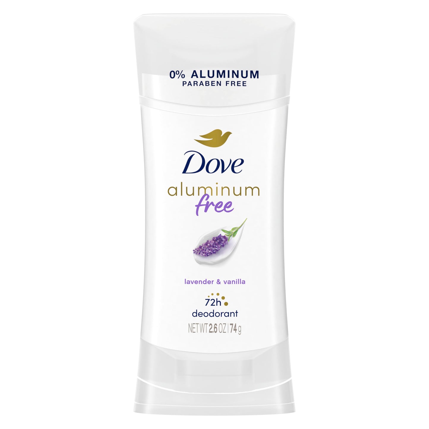 Dove 0% Aluminum Deodorant Stick Non irritating for Underarm Care Lavender and Vanilla Kindest Aluminum free 2.6 oz Beauty and Personal Care Dove