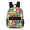 Super Mario all over 16 inch Backpack, Blue, Large