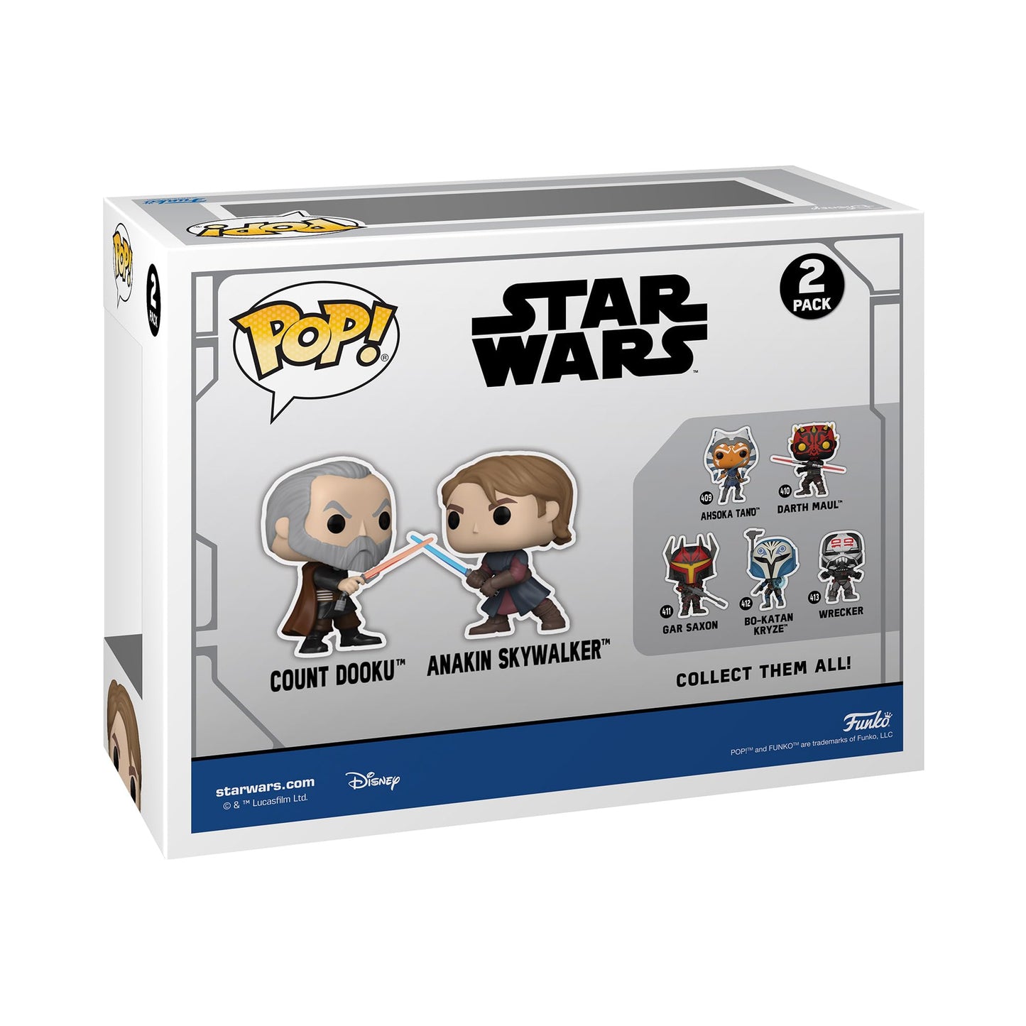 Pop! Star Wars: Count Dooku vs Anakin 2-Pack (Gamestop Exclusive)